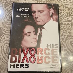 His Divorce Her Divorce DVD Elizabeth Taylor Richard Burton Classic Film